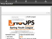 Tablet Screenshot of j-hoops.com